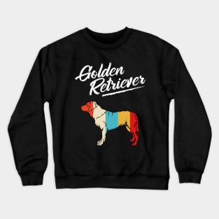 Golden Retriever - Retro Style Dog Vintage Silhouette Crewneck Sweatshirt